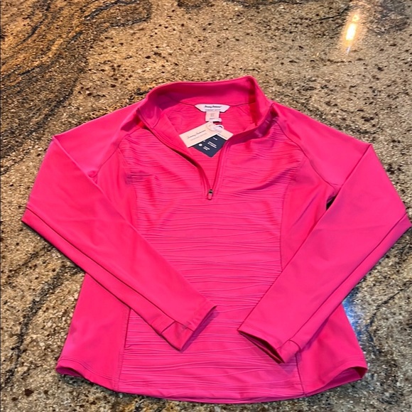 Tommy Bahama Vibrant Pink Activewear 1/4 Zip 🌸 - Picture 1 of 13